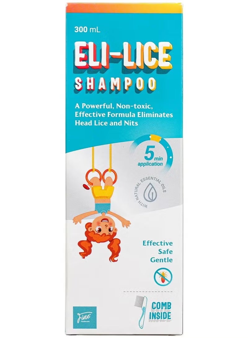 Fine Eli-Lice Anti Lice Shampoo with Comb 300ml - Image 1